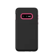 Solid Color TPU + PC Protevtive Case for Galaxy S10 E (Black Pink)
