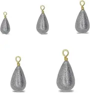 Fishing Weights Sinkers Kit - 25pcs Assorted Casting Weight Sinkers Saltwater & Freshwater Fishing