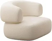 Sofas and Couches Nordic Curved Sofa Modern Living Room Sofa Commercial Reception Lounge Area Leisure Sofa Indoor Negotiation Sofa for Living Room Corner Chair Bedroom Salon Office (Color : Cashmere