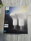 Philips Hue Smart LED 65W Bulb - White Blanche, Pack of 2 - Model E26 - NEW (G)