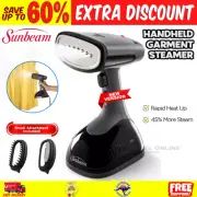 NEW Sunbeam Stylish Handheld Garment Steamer Wrinkle Remover Quick Heatup Power