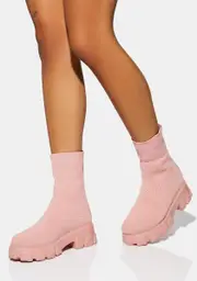 Blush Take It Down Stretch Boots