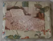 Vintage JC Penney Twin Fitted Sheet Floral Southbridge Percale