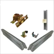 4m Cladded Sliding Gate Hardware Kit with 78mm Recess-Mount Wheels