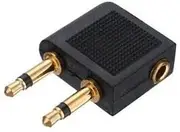 3.5 mm x 3,5 mm Aircraft Airline Travel Headphone Jack Audio Adapter