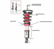 PLATINUM ADJUSTABLE COILOVER for NISSAN SKYLINE R33 GTST 2WD SUSPENSION
