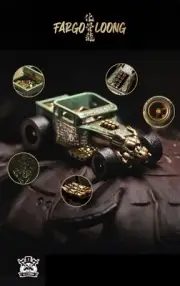 Custom 1:64 Hot Wheels Bone Shaker-Green & Gold