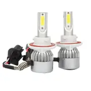 (2 Pack) for H13 / 9008 LED Headlight Bulb (Near and Far) C6 Conversion Kit, 72W 8500LM 6500K Cool White as shown