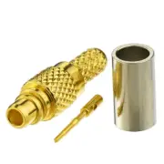 MMCX male Plug straight Crimp for LMR100 RG316 RG174 RF Coaxial connector