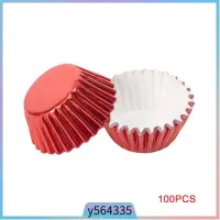 在飛比找蝦皮購物優惠-100pcs Paper Cupcake Cup Alumi