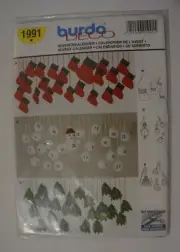 Burda 1991 Advent Calendar Holiday Christmas Sewing Pattern