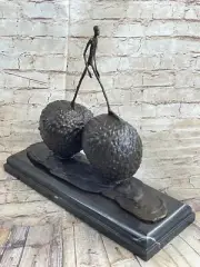 Man Walking on Strawberries Surrealist Abstract Bronze Sculpture Statue Figure
