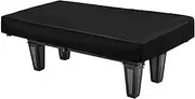 Pool Table Cover, 7/8/9 Ft 210D Oxford Cloth Waterproof Pool Table Cover with Drawstring, Indoor Outdoor Furniture Protector, Billiards Accessories, Black
