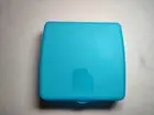 NEW Tupperware Sandwich Keeper 5 in Square Clamshell Blue #3752D-2 FREE SHIP!!