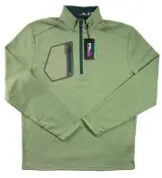 Ralph Lauren RLX Mens 1/4 Zip M Pullover Golf Shirt Long Sleeve Green $148 NEW