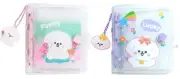 2Pcs Mini Photo Album, 3 Inch, 20 Sheets, 40 Pockets, Purple Pink