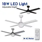 Elegant Ceiling Fan Fans Light Wall Remote Control Fans Kit 4 Blades 48''