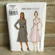 Vogue Sewing Pattern V8992 Wrap Dress Size: 8 to 16 UNCUT & FF