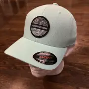 NEW TravisMathew B-Bahamas S-M Golf Hat Teal Blue Flexfit