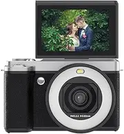 5K Digital Camera 80MP with WiFi & 3" 180° Flip Screen, Autofocus Vlog Camera for YouTube, 18X Digital Zoom & Dual Lens (Front/Rear)