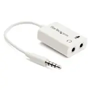StarTech Headset Splitter 4 Pin to 2x3 Pin 3.5mm Headset Splitter Adapter