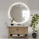 Round LED Mirror 80cm Whirlwind Frosted Defogger Dimmable