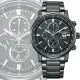 【CITIZEN 星辰】Chronograph 光動能 碼錶計時三眼不鏽鋼腕錶-黑43mm(CA0845-83E)