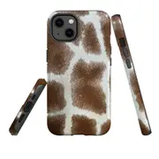 For Apple iPhone 13 Case, Armour Back Cover, Giraffe Pattern