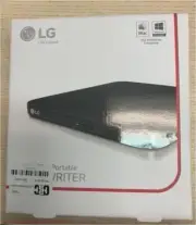 LG Portable External DVD/RW Drive - Black (SP80)