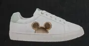 Disney By ALDI Mickey Mouse Head Gold Women’s Character Sneakers Shoes 8 NIB