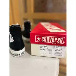 Converse Tokyo -CANVAS ALL STAR J HI 黑色高筒帆布鞋