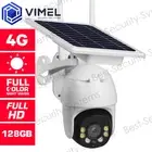4G Home Outdoor 128GB Security Camera Flood Light Solar Panel PTZ PIR Sensor