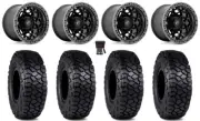 Fuel Unit 15" Wheels Black 30" Intersect Tires Sportsman RZR Ranger
