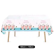 Farm Animals Theme Plastic Tablecloth Table Cover 180cm x 108cm - Kids Birthday Party Tableware