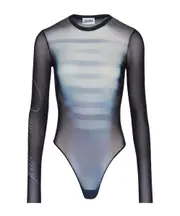 Jean Paul Gaultier Le Male Long Sleeved Mesh Bodysuit Navy blue/blue/white added to shopping bag