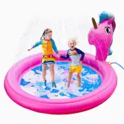 Unicorn Inflatable Pool Splash Pad Sprinkler Large 71"
