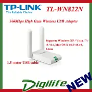 TP-LINK TL-WN822N 300Mbps Wireless N USB Adapter Dongle