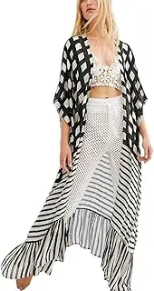 Bsubseach Womens Chiffon/Rayon Beach Blouses Kimono Cardigan Long Bikini Cover Up
