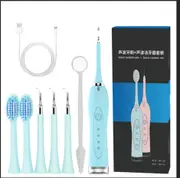 4 Modes Electric Toothbrush Sonic Dental Scaler USB Rechargable for Adults Waterproof Dental Calculus Remover +Tooth Brush Heads