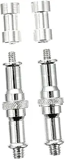 Holibanna 2Sets Screw Adapter Converter for Tripod Light Stand Durable Spigot and Hot Shoe Adapter Compatible with Sports Cameras Flash Trigger and More