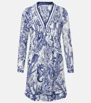 [Poupette St Barth] Poupette St Barth Ola printed minidress AU 10 blue