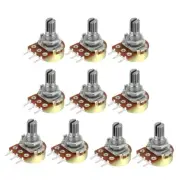 WH148 500K Ohm Variable Resistors Rotary Carbon Film Taper Potentiometer 10pcs