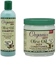 Originals Olive Oil Shampoo & Olive Oil Deep Conditioner DUO PACK - great for itchy scalp, and treats damaged and weak hair types