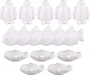 15pcs Random Style Foam Modeling Kits Penguin Goldfish Models for DIY Crafts Educational for Creative Painting and Home Decoration
