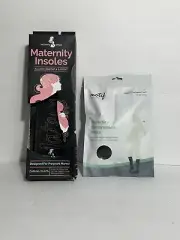 Maternity Insoles Sz 7.5-8 & Compression Socks Sz Medium Black Comfort Support