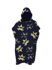 North QLD Queensland Cowboys NRL Team Youth Hooded Beach Towel