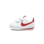 【NIKE 耐吉】CORTEZ BASIC SL TDV 童鞋 小童 白紅色 魔鬼氈 舒適 包覆 休閒鞋 904769-101