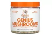 Genius Mushrooms, Organic, Reishi, Cordyceps, Lions Mane, 90 Veggie Capsules