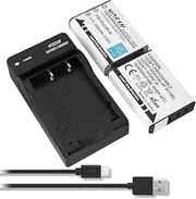NP-95 Replacement Battery (2-Pack) and Portable USB Charger kit for Fujifilm NP-95 FinePix F30 F31fd Real 3D W1 X100 Fujifilm X100S X-S1