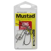 Mustad Long Baitholder Pre Pack Chemically Sharpened Fishing Hook Sizes 8 to 4/0